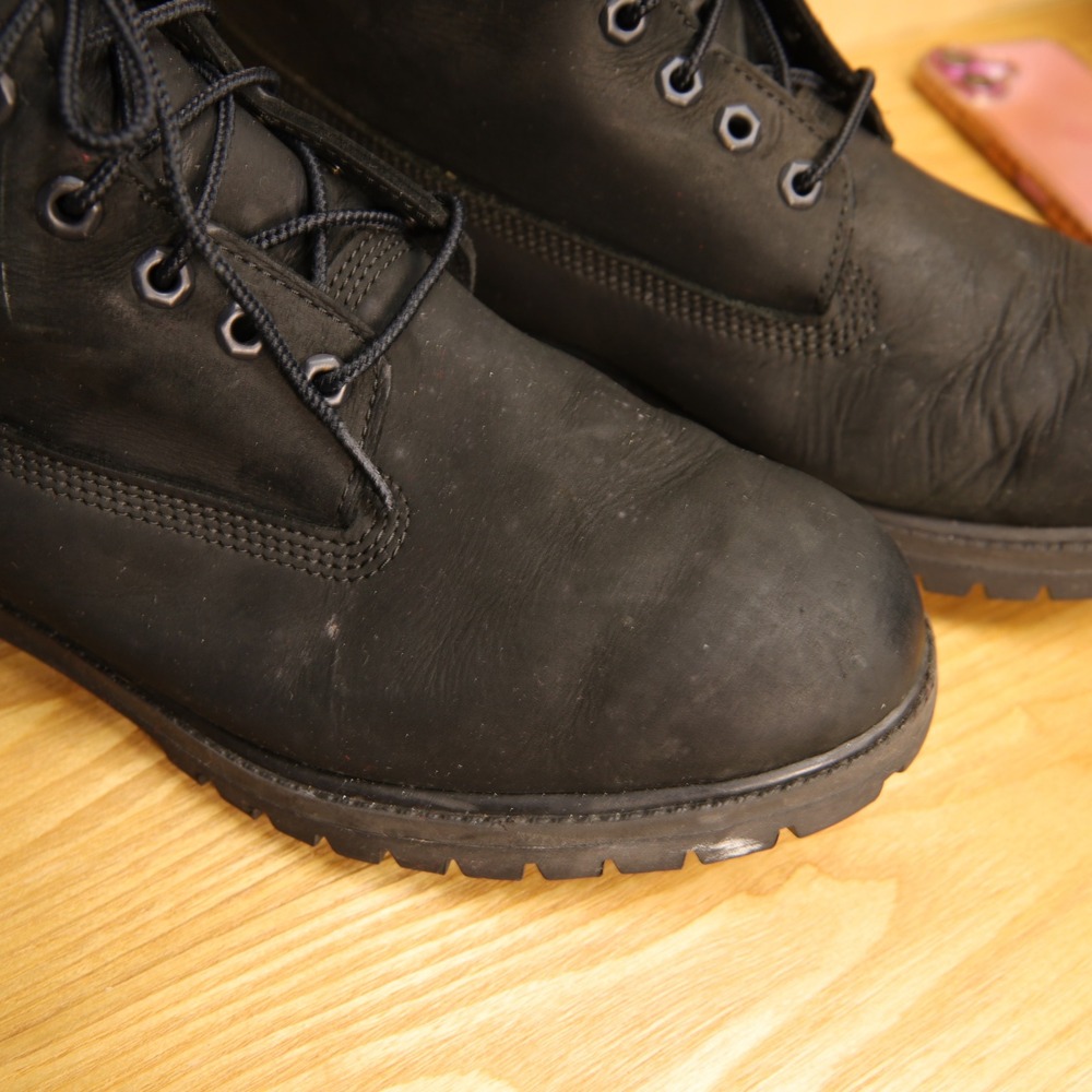 Timberland 6 Inch Premium Waterproof Boots Black Nubuck 10073 Mens 11.5 M - Picture 2 of 7